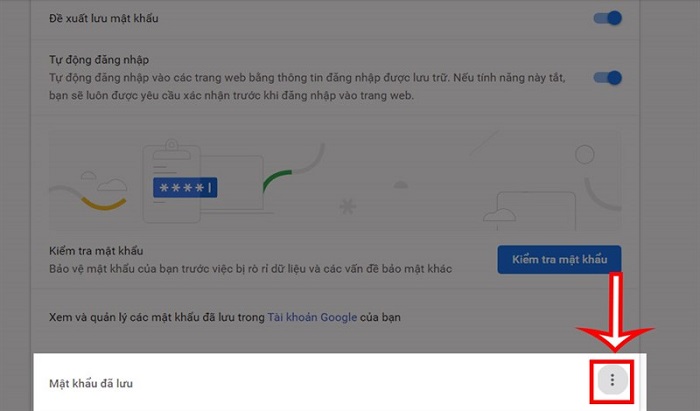 bỏ lưu mật khẩu gmail trên google chrome